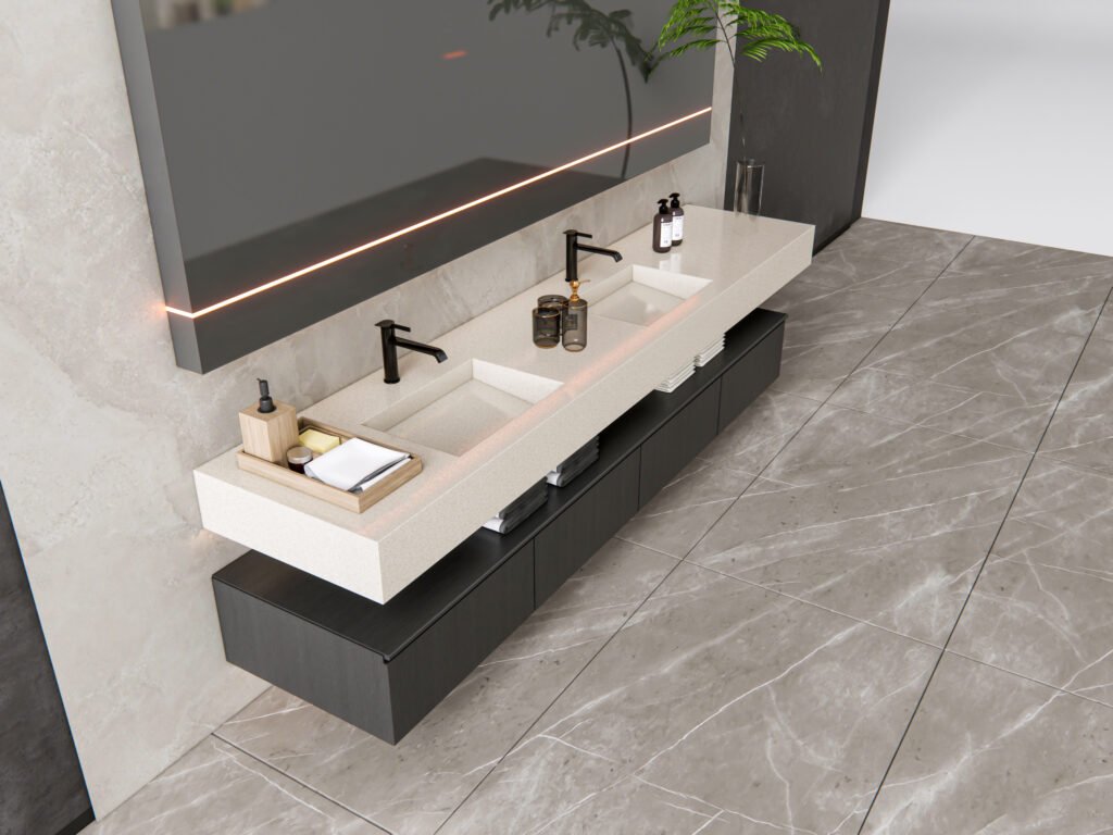 Silestone countertops bathroom